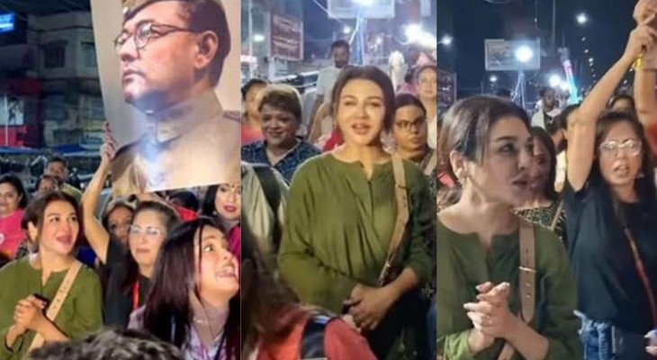কলকাতায় রাত দখল মিছিলে অংশ নিয়ে আলোচনায় জয়া
